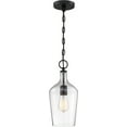 thumbnail image 5 of Nuvo Lighting Hartley 1-Light Pendant Fixture Matte Black Finish with Clear Glass - N/A, 5 of 9