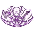 thumbnail image 3 of Opvise Fruit Basket Halloween Spider Web Shape Fruit Bowl Multi-purpose Exquisite Candy Basket Purple, 3 of 8