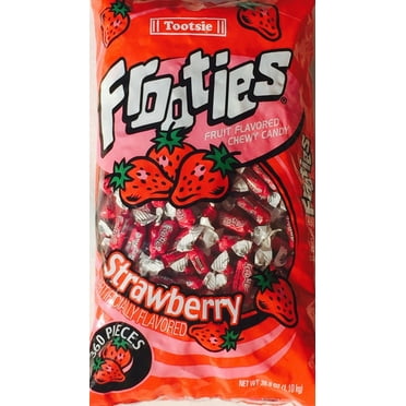 Frooties Strawberry Fruit Flavored Chewy Candy 2.4 Pounds Bulk 360ct SHIPS FREE
