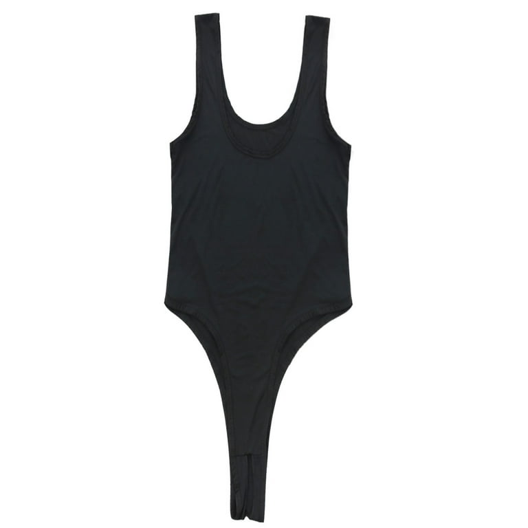 YEAHDOR Women's Sheer Mesh See Through Swimsuit High Cut Thong Lingerie Bodysuit  Leotard Bathing Suit Black One Size - ShopStyle Shapewear