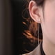 thumbnail image 4 of Pendientes con borlas elegantes y ligeras de lujo con diseño de nicho moderno para mujer, 4 of 5