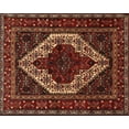 thumbnail image 1 of Ahgly Company Machine Washable Indoor Rectangle Traditional Sienna Brown Area Rugs, 4' x 6', 1 of 7