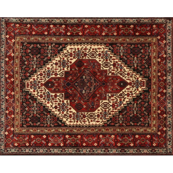 Ahgly Company Machine Washable Indoor Rectangle Traditional Sienna Brown Area Rugs, 2' x 4'