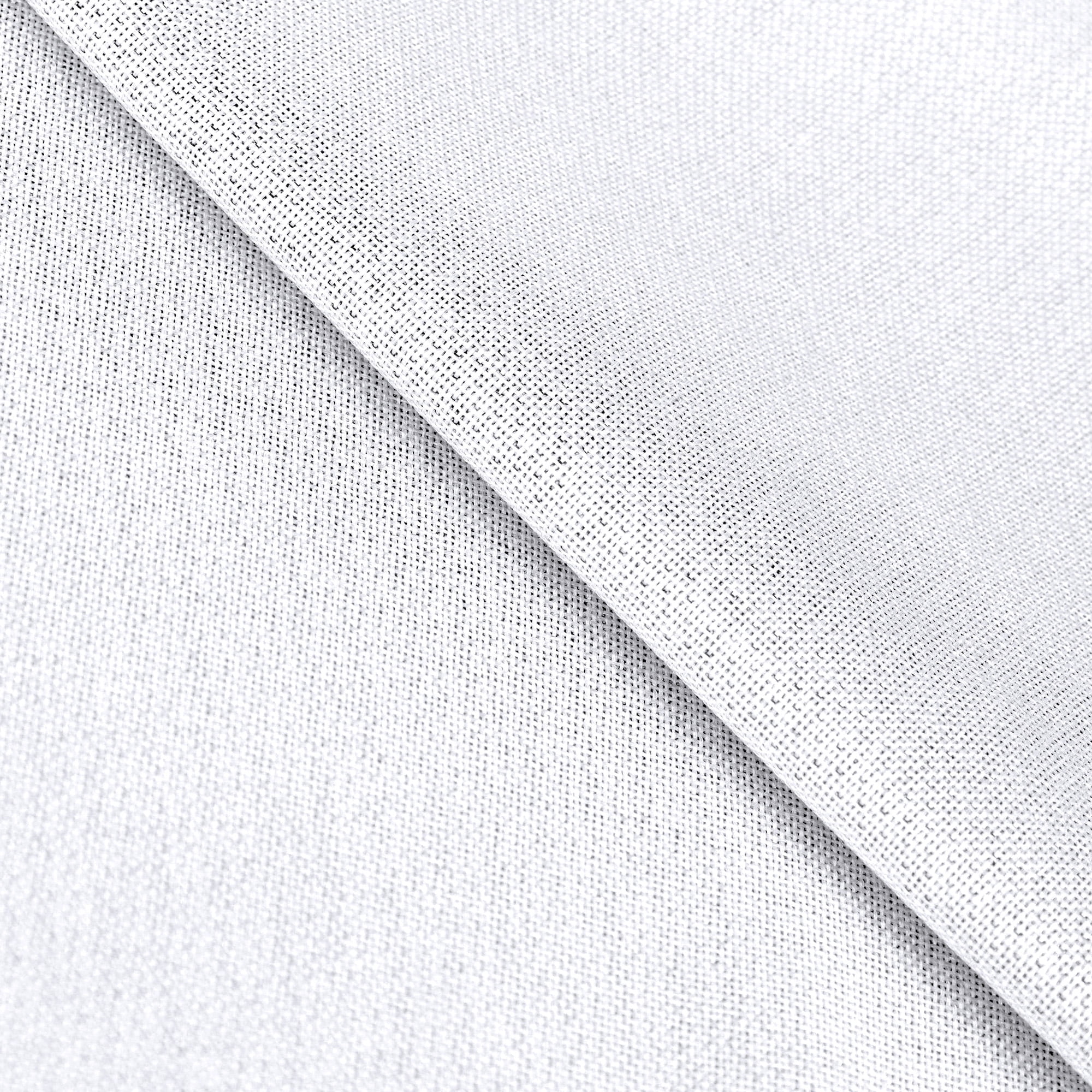 Superior Linen Blackout Curtains Set of 2, Grommet Header Curtain Panel Pair, Snow White, 52"W x 63"L