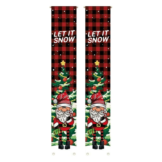 Christmas Couplet Christmas Party Decorations Background Cloth Banner