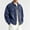 Dark Blue, variant on Retro Denim Jacket for Men Lapel Collar Button Down Long Sleeve Hippie Streetwear Jean Jackets with 2 Flap Pockets Big and Tall White L