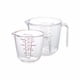 thumbnail image 1 of Taza medidora de plástico para hornear, taza medidora de plástico con escala, herramienta de cocina, 2 uds. Rojo Verde, 1 of 5
