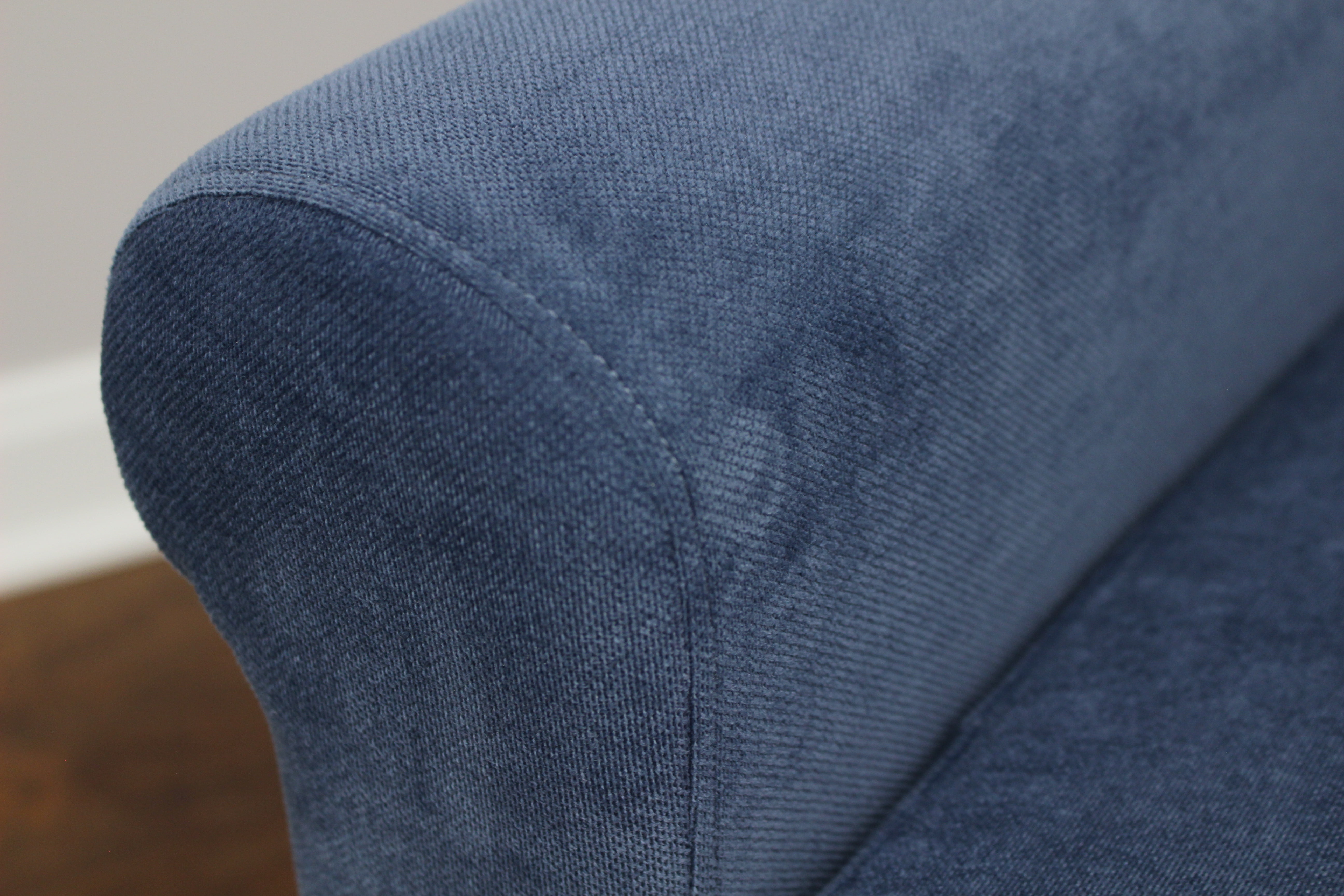 Fox Hill Ellis Rolled Arm Lounge Chair Navy Walmart