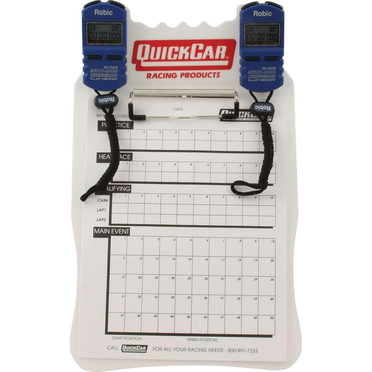 QuickCar Acrylic Clipboard White QuickCar Acrylic Clipboard White