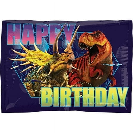 18" JURASSIC WORLD Happy BIRTHDAY Balloon  Party Supplies Decorations Foil Mylar Balloon