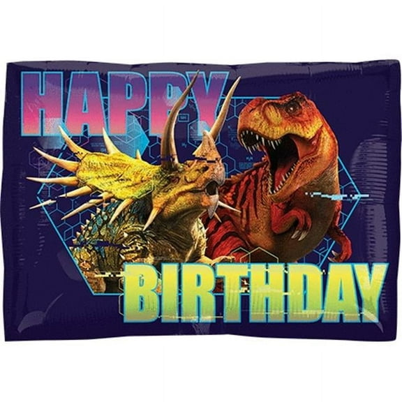 18" JURASSIC WORLD Happy BIRTHDAY Balloon  Party Supplies Decorations Foil Mylar Balloon