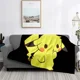 thumbnail image 3 of Manta ligera con estampado de Pokémon de anime japonés para sala de estar, dormitorio, habitación de niños, manta cálida, regalo de Navidad, 3 of 5