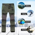 thumbnail image 2 of TFixol Pantalones de senderismo para hombre, forro polar, extraíbles, impermeables, resistentes al viento, pantalones de montaña con, 2 of 8