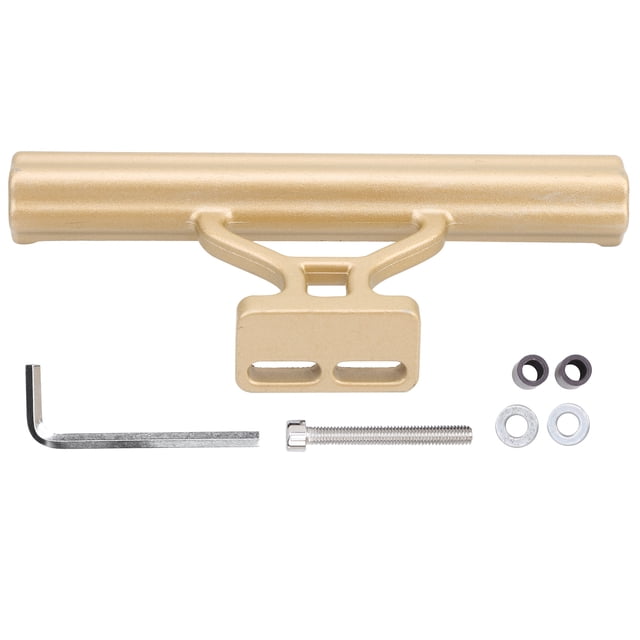 Handlebar Mount For Headlights, 1 Set Double Fastening Hollow Design Bike Handlebar Extender, Bicycle For Bike Gold