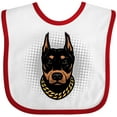 thumbnail image 3 of Inktastic Doberman Dog Boys or Girls Baby Bib, 3 of 4