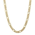 thumbnail image 1 of Leslie's Real 14kt Yellow Gold 8.75mm Flat Figaro Chain; 24 inch; Lobster Clasp; for Adults and Teens; for Women and Men, 1 of 5