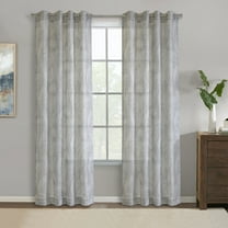 Loft Living Elliott Light Filtering Grommet Indoor Curtain 52 x 63 in Grey