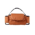 thumbnail image 3 of Bolsa de pañales para bebé, bolsa organizadora de pañales, fácil de instalar, soporte para teléfono, correa ajustable, organizador multifunción para Naranja, 3 of 9