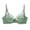 #0129-Green, variant on Ailaofu Womens Semi Sheer Lace Bralette