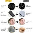 thumbnail image 4 of 18-pulgada round wall mirror con metal frame para entrada, vanity, dormitorio, o bathroom - easy to install, 4 of 9