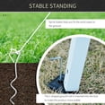 thumbnail image 4 of Outsunny 10' x 10' Pop Up Canopy Tent with Breathable Mesh Sidewalls, Easy Height Adjustable, Easy Transport Carrying Bag for Backyard Garden Patio, 4 of 9