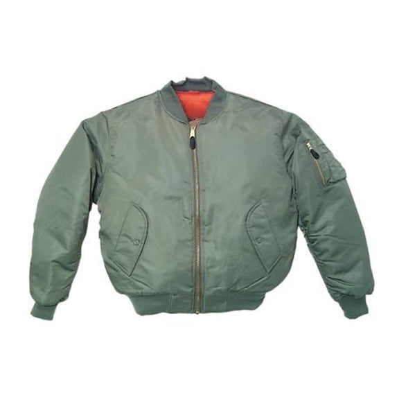 Mens MA-1 Flight Jacket, Sage, 2XL 099598056018