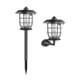 thumbnail image 1 of Lámpara de valla con luz solar para exteriores, versátil, impermeable, decorativa 2 piezas, 1 of 9