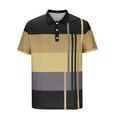 thumbnail image 6 of Ashirexll Mens T-shirts, Big and Tall Shirts for Men, Fashion Color Matching Striped Printed T-Shirts for Summer Casual Vacation, 6 of 6