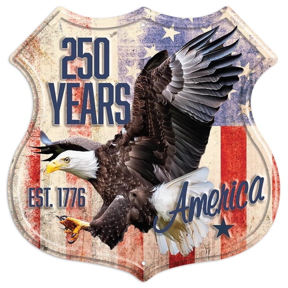 HangTime America 250 Years 12x12 inch Route Sign