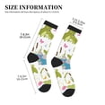 thumbnail image 3 of Pofeuu Cartoon Frogs Print Crew Socks, Adult Running Hiking Socks for Youth and Adult, 3 of 7