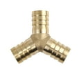 thumbnail image 1 of Conector adaptador de tubo de latón de 16 mm, accesorio en Y de 3 vías para manguera, para aire, agua, gas y aceite, 1 of 4