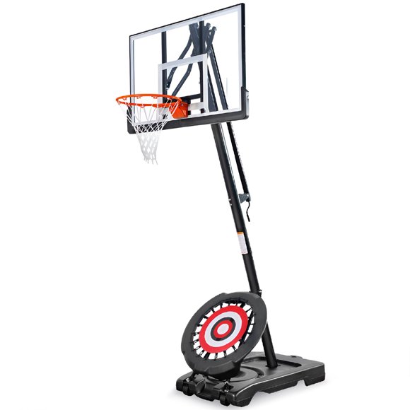 IE Sports Panier de Basketball Portable, Hauteur Réglable, Panneau Arrière de 44 Pouces et Rebondisseur