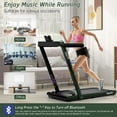 thumbnail image 5 of Costway Up To 7.5MPH 2.25HP 2 in 1 Dual Display Screen Treadmill Jogging Machine W/APP Control Green, 5 of 8
