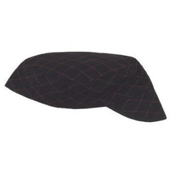 Style 3000 Black Quilted Shop Cap, One Size Fits Most