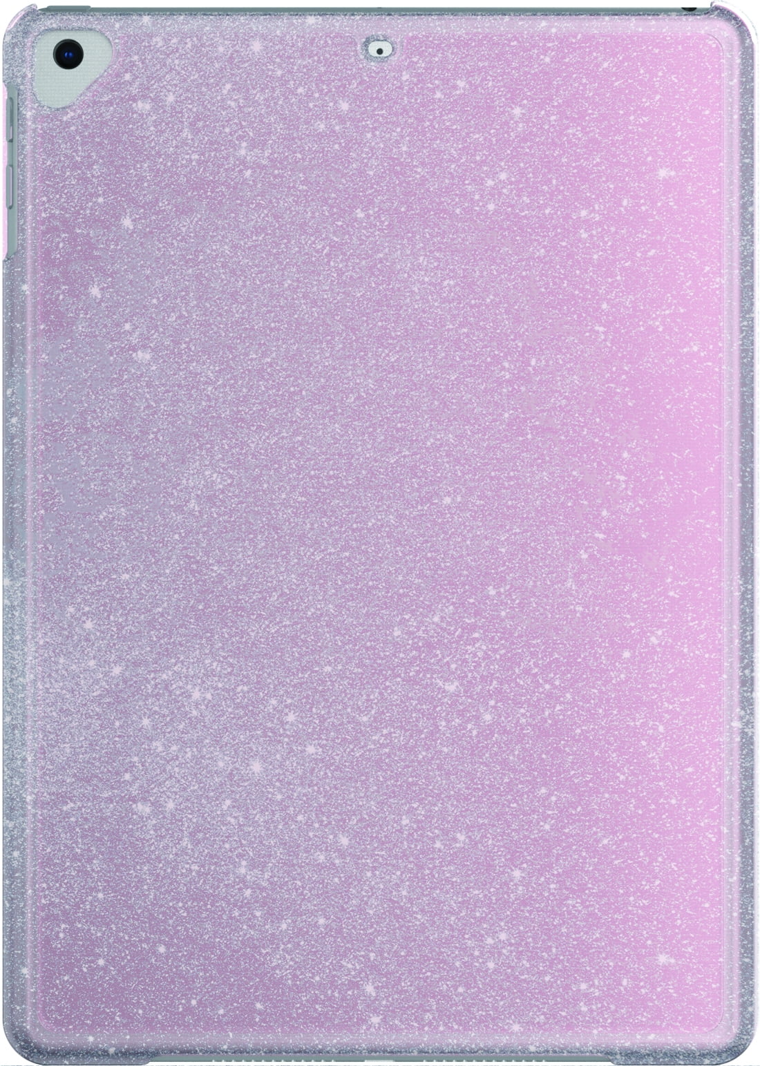 Onn Transparent Pink With Glitter Snap On Tablet Case For Ipad 9 7 Inch 6th Gen 18 9 7 Inch 5th Gen 17 Ipad Air Ipad Air 2 Ipad Pro 9 7 Inch Walmart Com