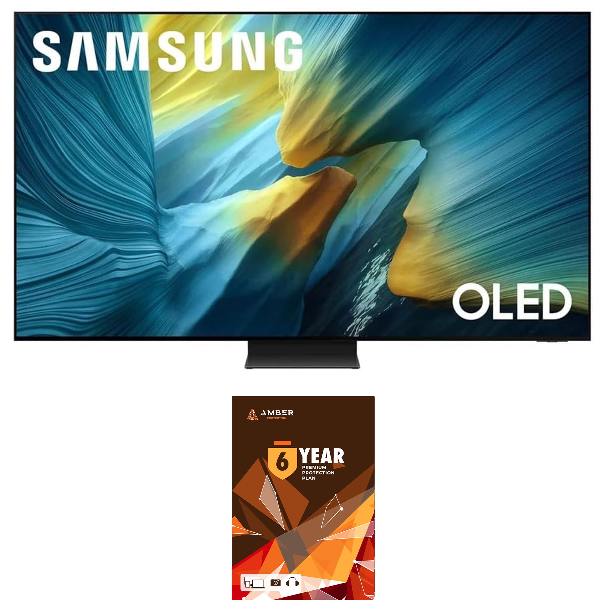 Samsung QN55S95FDFXZA 55 Inch S95FD OLED 4K Glare Free Club TV with 6 Year Amber Protection Plan (2025)