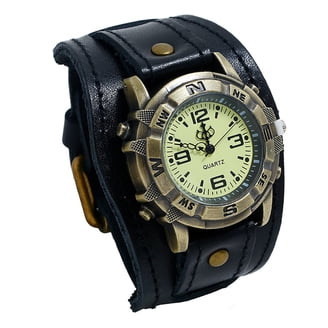 Orologio Acciaio Sportivo Tipo Pilota Aeronautica Militare Subacqueo Vintage Cinturino Vera Pelle Marrone