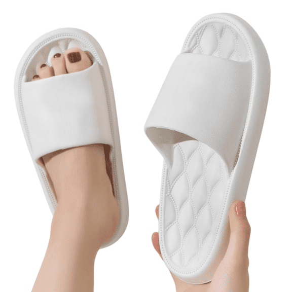 Willtoo Shower Shoes Open Toe Non Slip Slides Comfy Waterproof Slip on Sandals Lightweight Home Slippers