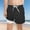 Black, variant on Boys Casual Elevated Fit Waist Shorts UltraComfort High Rise Stretchy Knit Sport Flex Play Pants Toddler Comfortable Lightweight Hiking Pants Kids Pull On Sweatpants