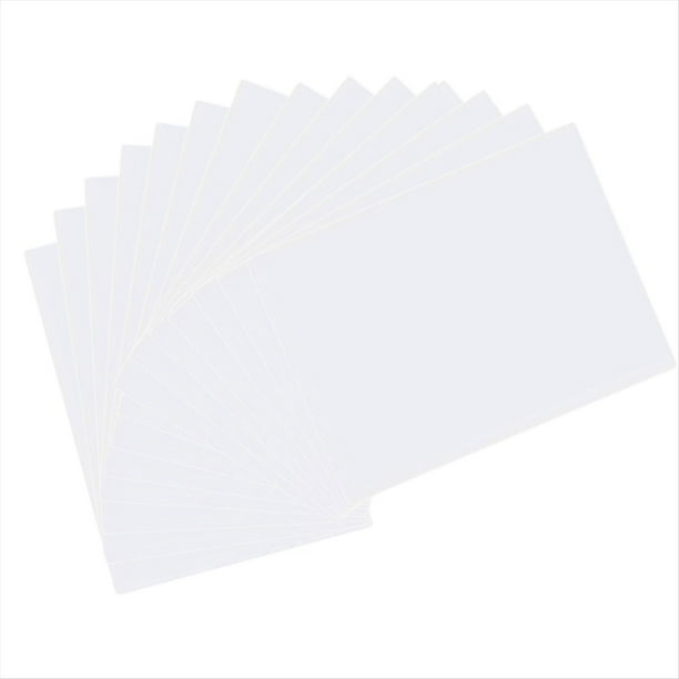 Hojas Retráctiles Imprimibles, Papeles de Película Retráctil Semitransparente para Impresora de Inyección de Tinta, Plástico Retráctil Imprimible, 50 Hojas