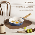 thumbnail image 5 of Carote Nonstick Cookware Sets, 7 Pcs Granite Non Stick Pots and Pans Set, Induction Cookware, Blue, 5 of 6