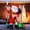 A-Multicolor, variant on Topcobe 7FT Christmas Inflatable Santa in Chimney Up and Down, Blow Up Decoration with Built-in LED Lights for Indoor Party, Holiday Decoration for Indoor Outdoor