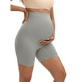 thumbnail image 4 of INSPIRE CHIC Women's Maternity High Waist Thigh Slimmers for Under Dresses Soft Comfort Pregnancy Shapewear M Gray, 4 of 5