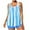 Light Blue, variant on Women's Flowy Tankini Bathing Suits Plus Size S-5xl 2 Piece Modest Swimsuits Swimwear Tank Top Boyshorts Beach Pool Multicolor, 2XL