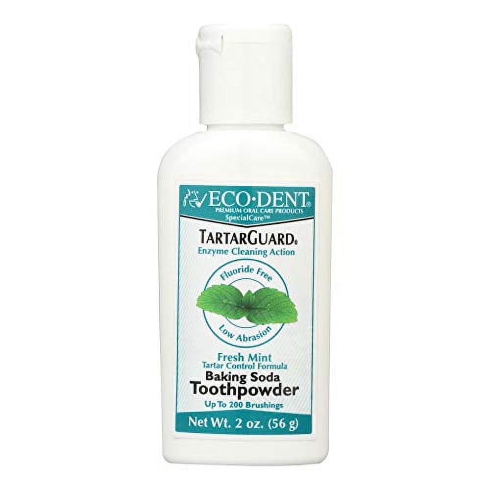 Eco-Dent Tartar Guard Baking Soda Toothpowder, Fresh Mint, 2 oz, 2-Pack