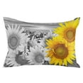 thumbnail image 6 of Sunflowers Flower Field Outdoor Pillow Covers Waterproof Throw Pillow Cover 20x12in Set of 2,Rectangle Decorative Pillowcases Cushion Case for Patio Sofa Couch,Yellow and Gray Floral Art, 6 of 6