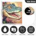 thumbnail image 3 of WOBOGO Crocodile Illustration in Realistic Style Magnetic Dishwasher Sticker Personalized DIY Beautiful and Practical Home Kitchen Decorations23×16in., 3 of 6
