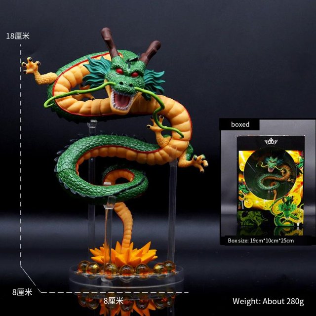 Figura de acción de Dragon Ball Z, estatua de Shenron de 18CM, muñeca de PVC DBZ, juguetes, modelo GK, adorno, regalo de cumpleaños para niños