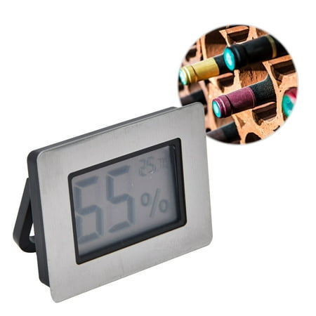 

Brrnoo LCD Electronic Thermometer Hygrometer For Cigar Box Guitar Case Wine Cabinet MF