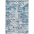 thumbnail image 2 of 5â€™ x 8â€™ Blue Gray Abstract Cuboid Modern Area Rug, 2 of 5